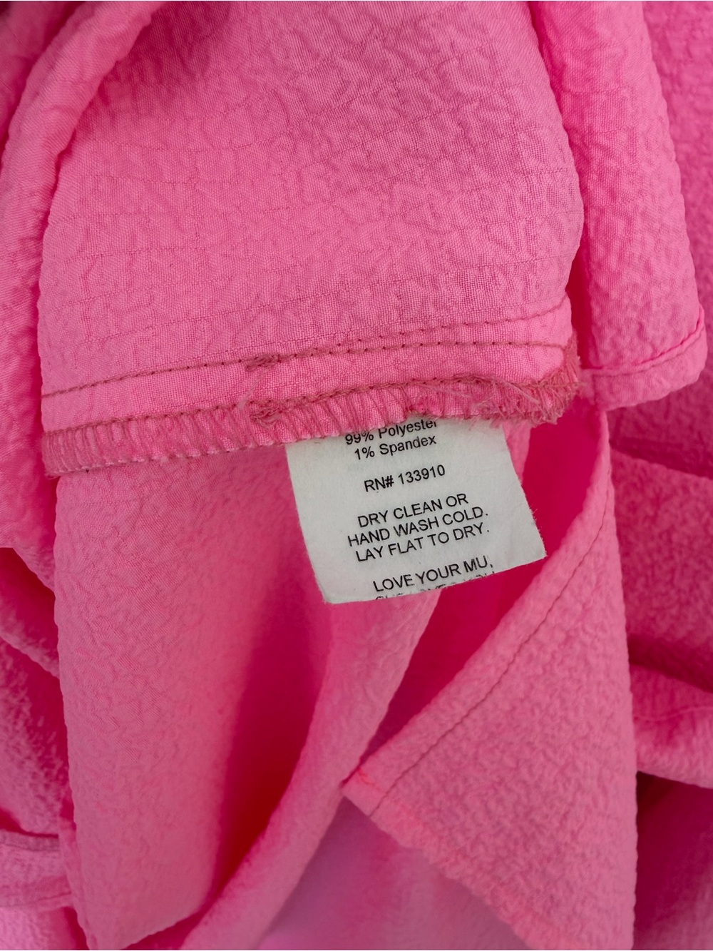 SHOW ME YOUR MUMU Johns Button Down Shirt in Electric Bubble Gum Pink - Picture 8 of 9